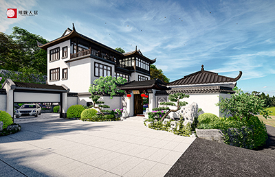 三層中式別墅設(shè)計圖紙1008-法式